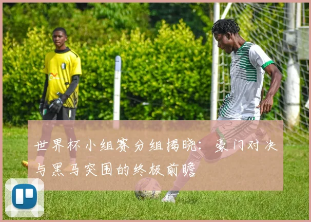 世界杯小组赛分组揭晓：豪门对决与黑马突围的终极前瞻